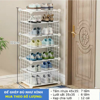 KỆ ĐỂ GIÀY LẮP GHÉP ĐA NĂNG, GIÁ RẺ (bán theo tấm, 1 tấm tặng 2 chốt)