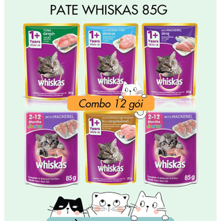 Combo 12 gói whiskas 80g - pate cho mèo
