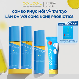 Combo Phục Hồi Và Tái Tạo Làn Da Với Công Nghệ Probiotics Pakupaku - Chính Hãng Nhật Bản