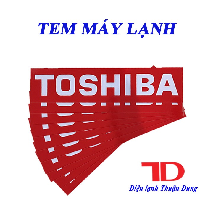 Combo 10 tem máy lạnh TOSHIBA đỏ