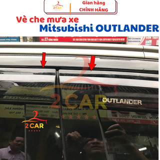 Vè che mưa xe Outlander 2018 - 2022, 2023,2024 nhựa đen Thái cao cấp - Giá 1 bộ