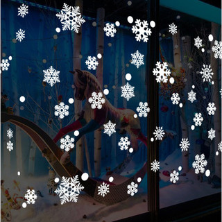 Decal trang trí tường Noel - Hoa Tuyết Trắng