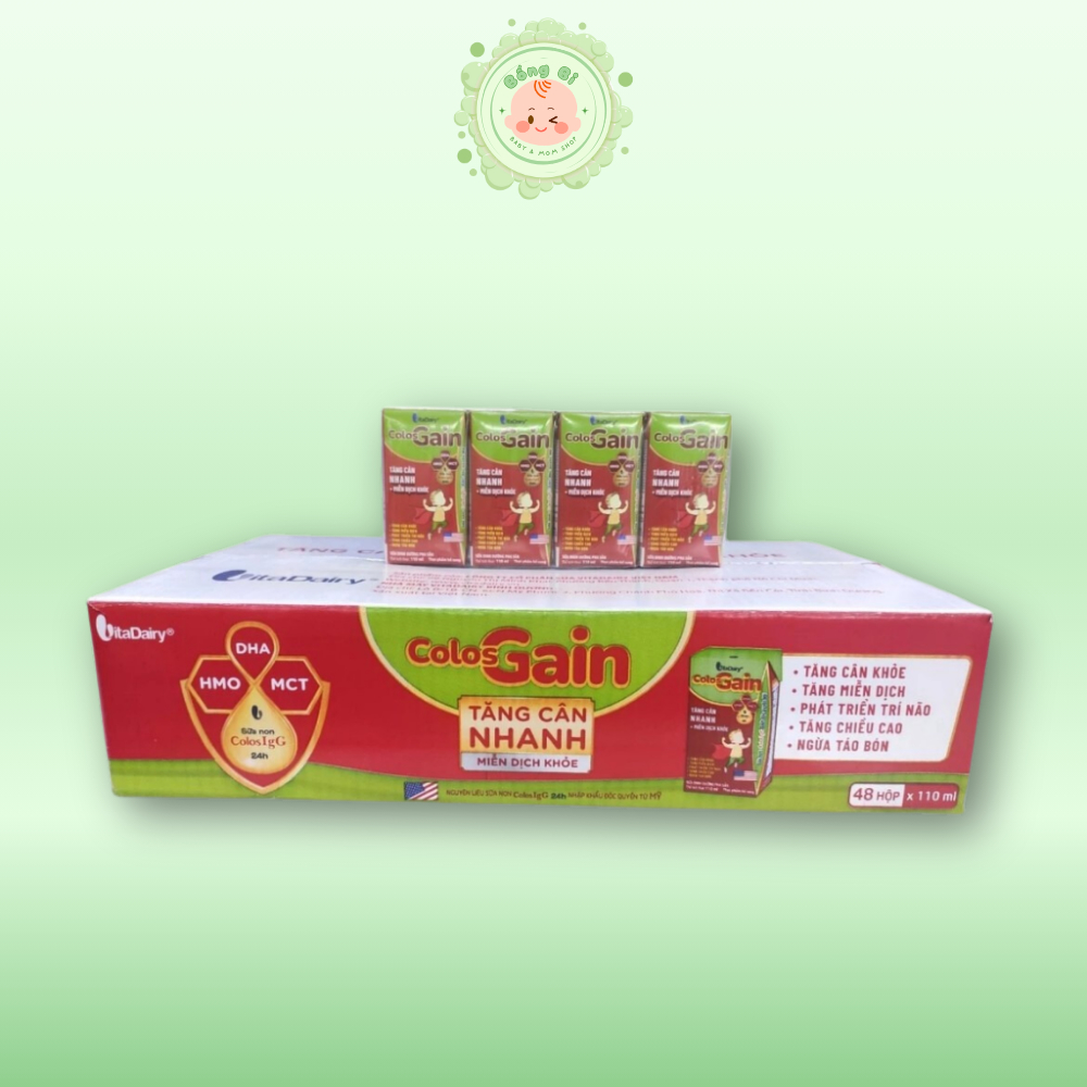 Sữa Colosgain Colos Gain Pha Sẵn 110ml date mới [Thùng 48 hộp]