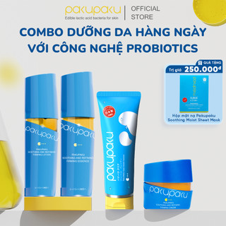 Combo Dưỡng Da Hàng Ngày Probiotics Pakupaku Dành Cho Mọi Loại Da - Chính Hãng Nhật Bản