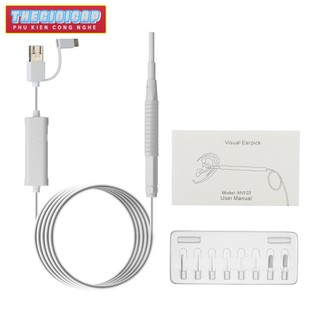 Camera Nội Soi Tai Mũi Họng Dụng Cụ Lấy Ráy Tai Đa Năng 3 Trong 1 HD Đường Kính 3.9mm Dùng Cho PC, Laptop, Android AN103