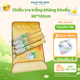 Chiếu tre BAMBOO 60*120cm - Chiếu tre nan tăm cho bé - Shop Rô Ron