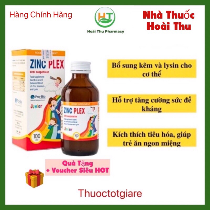 ZinC Plex - bổ sung  Kẽm , Lysin cho trẻ nhỏ [ Nhập khẩu chính hãng Ital