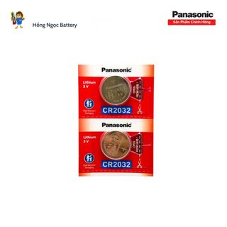 2 Viên Pin CR2032 Panasonic 3V made in Indonesia - hàng chính hãng