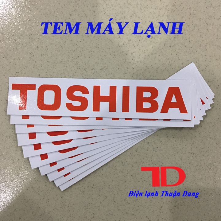Combo 10 tem máy lạnh TOSHIBA trắng