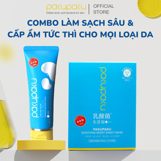 Combo Làm Sạch Sâu, Cấp Ẩm Tức Thì Cho Mọi Làn Da Pakupaku  - Chính Hãng Nhật Bản