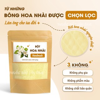 Bột hoa nhài 500g, bột hoa lài, nguyên chất, thơm mịn, dùng pha uống, đắp mặt dưỡng da - Lãn Ông