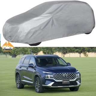 Bạt Phủ xe Ô Tô Hyundai Santafe Vải Dù OXFORD Siêu Bền, Bạt Trùm Xe Hơi Chống Nắng Mưa Bảo Vệ Xe