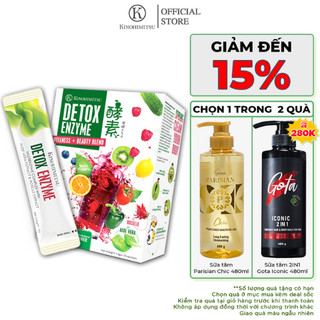 Bột uống Detox Enzyme Kinohimitsu thanh lọc cơ thể, hỗ trợ giảm cân, giảm táo bón 14g x 30 gói