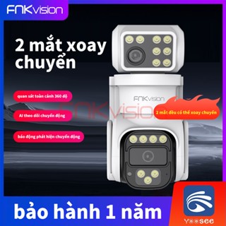 Yoosee Camera Wifi Không Dây 2 Mắt Xoay 360 Độ Không Góc Chết Fnkvision 12MP Siêu Nét Camera Chống Nước Xem Đêm Có Màu