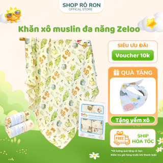 Khăn xô Muslin cao cấp MORRY ZELOO KILUTA - Khăn xô đa năng cho bé - Shop Rô Ron