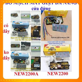 Mạch Máy Giặt Đa Năng Model: New 2200 4 Chế Độ Giặt Loại Zắc; Loại Dây