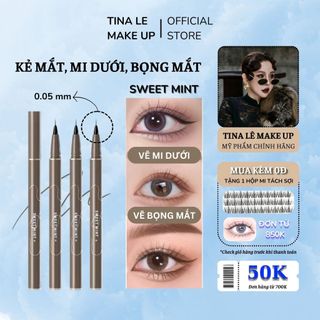 Bút Kẻ Mắt Eyeliner Vẽ Mi Dưới Vẽ Bọng Mắt SWEET MINT Chính Hãng Siêu Mảnh Mềm Mại Lâu Trôi Bền Màu