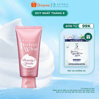 Sữa rửa mặt đàn hồi mướt mịn SENKA PERFECT WHIP collagen in 120g
