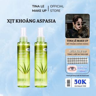 Xịt Khoáng Lô Hội Aspasia Moist Up Face Mist Hàn Quốc 150ML Khoáng Nha Đam Dưỡng Trắng Da Chính Hãng TINA LÊ MAKE UP