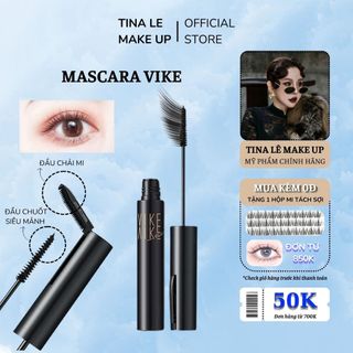 Chuốt Mi Mascara Vike Siêu Mảnh Kết Hợp Đầu Chải Siêu Nhỏ Chống Lem Chống Trôi Tina Lê Make Up