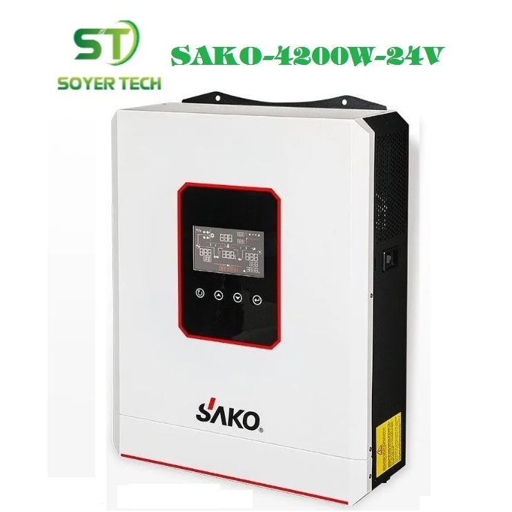 Biến tần Hybrid inverter SAKO 4.2KVA-4200W-24V PV 90-450V-SUNON On&Off Grid Chính Hãng