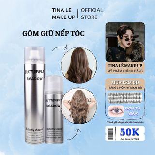 Gôm Xịt Tóc Butterfly Shadow Giữ Nếp Tóc 24H Dễ Dàng Tạo Kiểu Tóc Hiệu Ứng Tự Nhiên Tina Lê Make Up