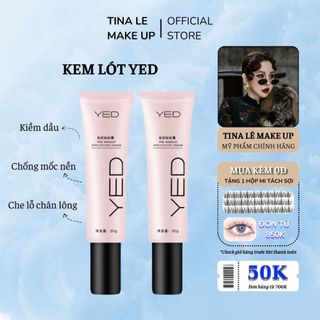 Kem Lót YED Kiềm Dầu Làm Đầy Lỗ Chân Lông Nâng Tone Và Tăng Hiệu Quả Bám Nền TINA LÊ MAKE UP