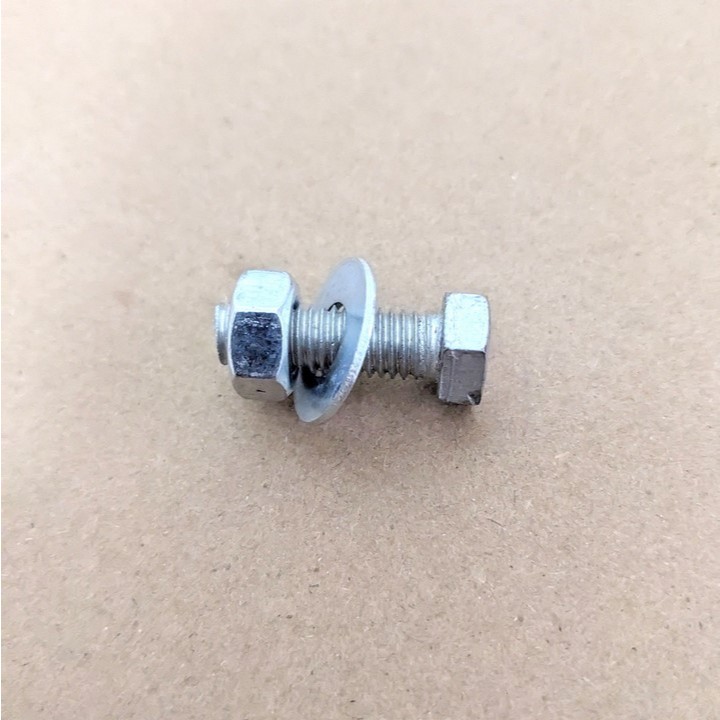 20 bộ bulong mạ kẽm M8 (bulong, ecu, phẳng)