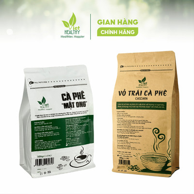 Bộ Đôi Hoàn Hảo Viet Healthy - Trà Cascara 200g + Cà Phê Mật Ong 500g