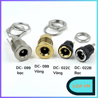 Giắc DC cái 5.5 *2.1 bằng kim loại, chăc chắn chống rò điện, jack DC cao cấp, giắc nguồn Loa VN