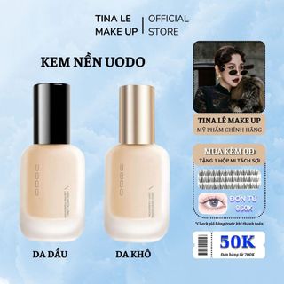 Kem Nền UODO Kiềm Dầu Che Khuyết Điểm Nâng Tone Dưỡng Ẩm Tina Lê Make Up