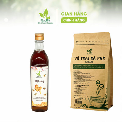 Bộ Đôi Giải Khát Viet Healthy - Trà Cascara 200g + Mật Ong 500ml