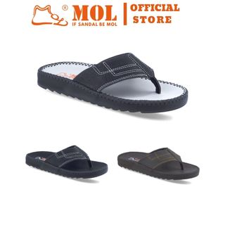 Dép nam quai kẹp hiệu mol da bò hd2