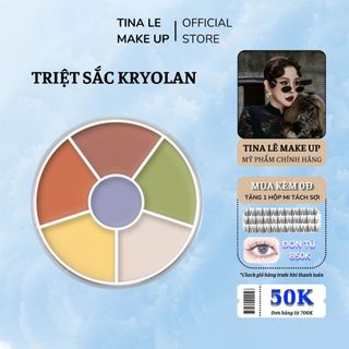 Che Khuyết Điểm Triệt Sắc Kryolan 6 Ô Tạo Khối Và Che Khuyến Điểm Chống Thấm Nước Cao Cấp TINA LÊ MAKE UP