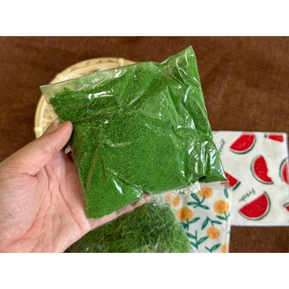 Cỏ sợi- cỏ nhuyễn- cỏ bột trang trí chậu hoa handmade