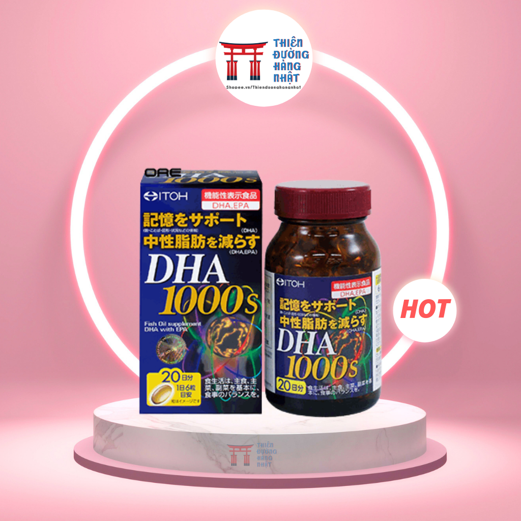 Bổ não DHA 1000mg Itoh Nhật Bản 120 Viên