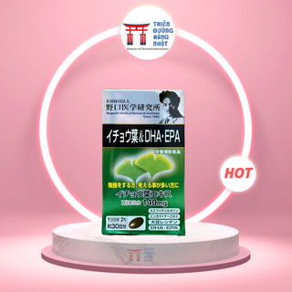 Viên uống bổ não DHA EPA Ginkgo Noguchi Nhật Bản 60 Viên giúp đầu óc minh mẫn, tăng cường tuần hoàn não