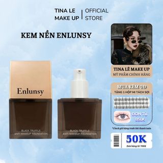 Kem Nền Enlunsy Black Traffle Anti-makeup Foundation Dành Cho Da Dầu Mỏng Nhẹ Không Bí Da Lâu Trôi Tina Lê Make Up