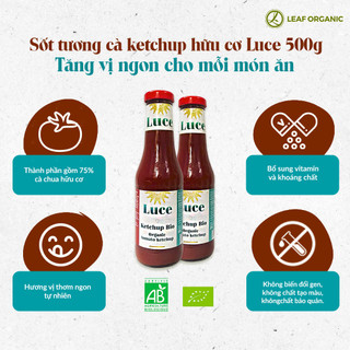 Sốt tương cà ketchup hữu cơ Luce
