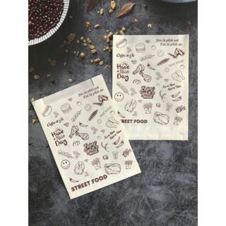 500 túi giấy thấm dầu đựng gà rán, hamburger, khoai tây, ăn vặt