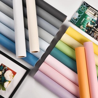 Decal Giấy dán tường 10M Trơn Nhám nhiều màu keo sẵn chống nước tốt khổ 45cm