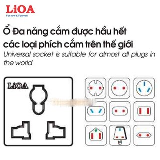 Ổ Cắm Nối LIOA Lỗ Cắm Siêu Chắc (màu đen)