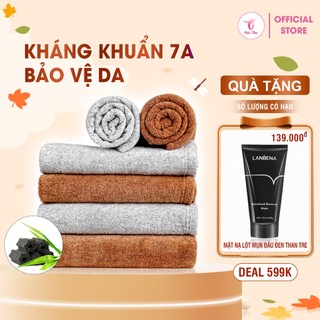 Khăn tắm sợi tre cỡ lớn cao cấp công nghệ Nhật siêu mềm, siêu thấm, siêu bền - Việt Thư