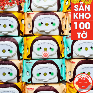 Khăn ướt THIÊN PHÚC CHIM CÁNH CỤT 100 tờ chính hãng cho bé