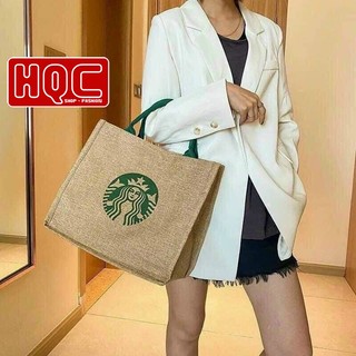 Túi cói Starbuck Siêu Hot Đi Biển đi chợ đi chơi siêu hót HQC-027