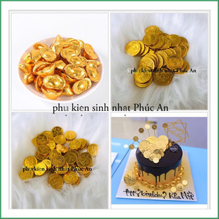 Túi 1kg đồng tiền socola nhí Việt Thái trang trí bánh sinh nhật, phụ kiện trang trí bánh kem