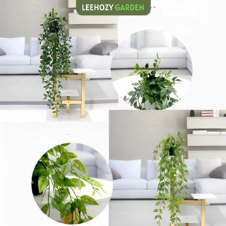 Dây Leo Giả kèm chậu, Cây Giả Trang Trí Nhà Cửa, Kệ Tivi
