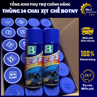 [Thùng 24 chai] Xịt chế hòa khí kim phun súc rửa máy bám cặn bẩn vệ sinh buồng đốt Botny