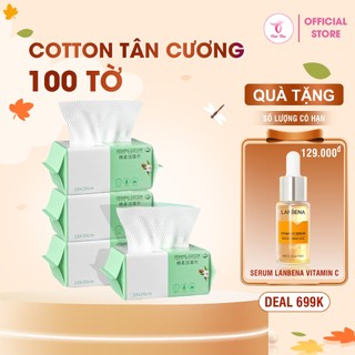 Khăn lau mặt khô Việt Thư túi lớn dùng 1 lần lau khô lau ướt chăm sóc da, bảo vệ da khỏi mụn