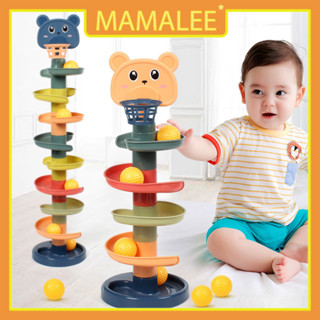  Đồ chơi thả bóng xoay tròn tháp bóng rổ cầu trượt nhiều tầng vui nhộn cho bé rèn luyện khả năng vận động 